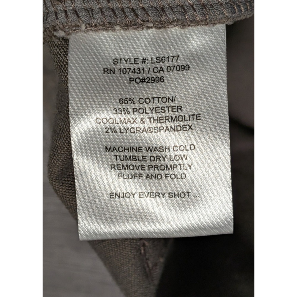 LINKSOUL Men's Grey Cotton Polyester Blend Corduroy Golf Pants Size 32x29 - Picture 4 of 7